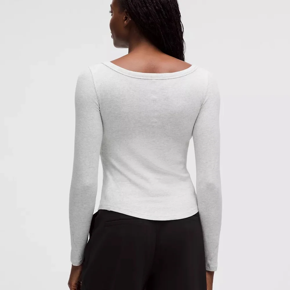 Lululemon Athletica Gray Long Sleeve Top - Picture 3 of 7